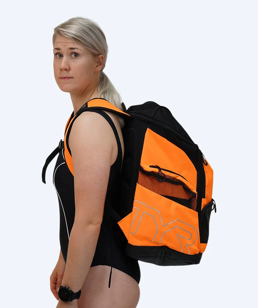 TYR swim bag - Alliance Team 45L - Blue/white - Image 3