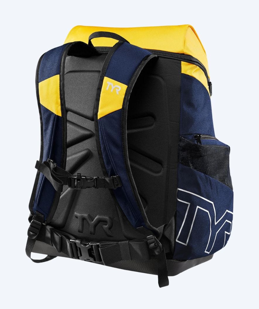 TYR swim bag - Alliance Team 45L - Dark blue/yellow - Image 2