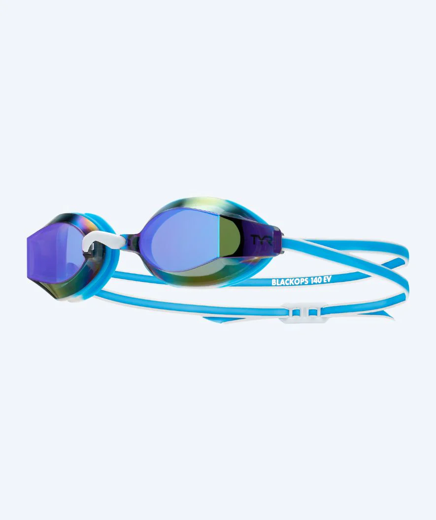 TYR swimming goggles for junior - Blackops 140 EV Mirrored - Blue/white