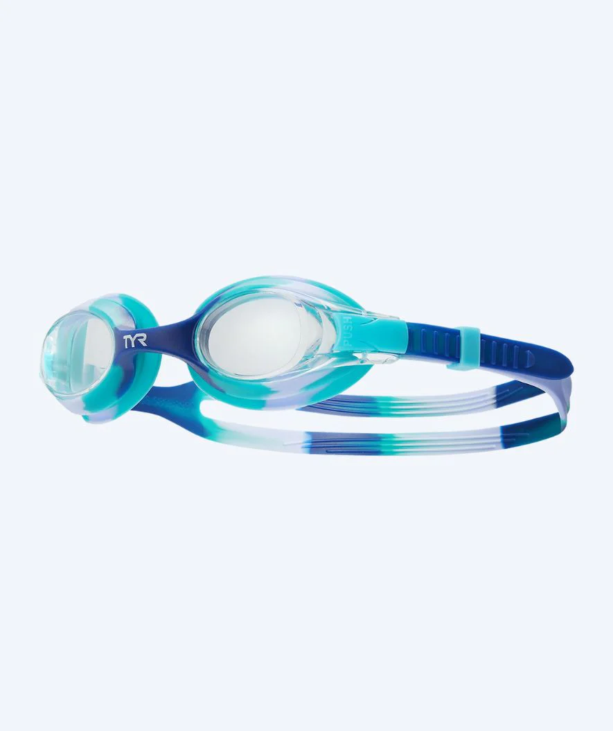 TYR swimming goggles for kids - Swimple - Blue/white