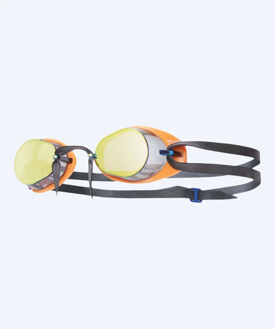 TYR swimming goggles - Socket Rockets 2.0 - Black/orange (Mirror lens)