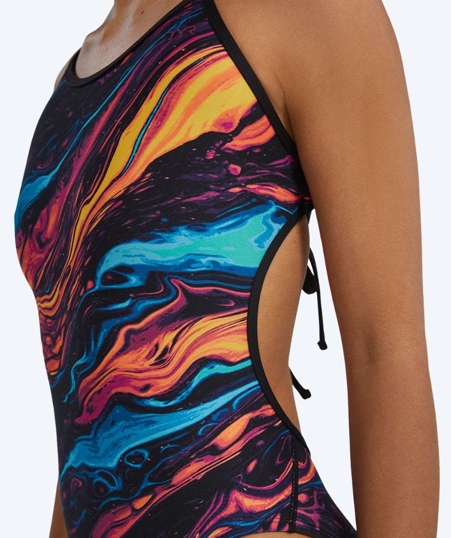 TYR swimsuit for women - Durafast Elite Crosscutfit - Black/multi - Image 6