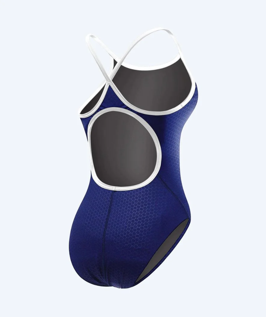 TYR swimsuit for women - Durafast Elite Hexa - Dark blue/white - Image 4