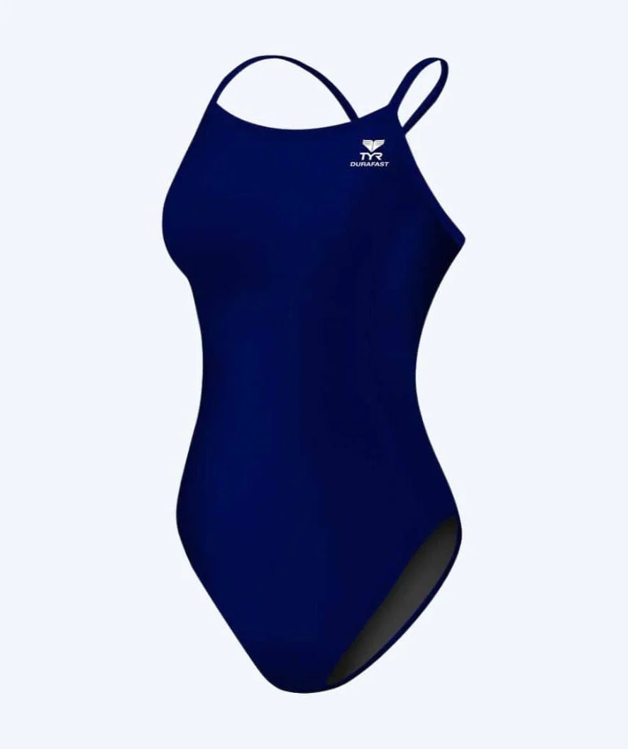 TYR swimsuit for women - Durafast Elite Solid - Blue - Image 3