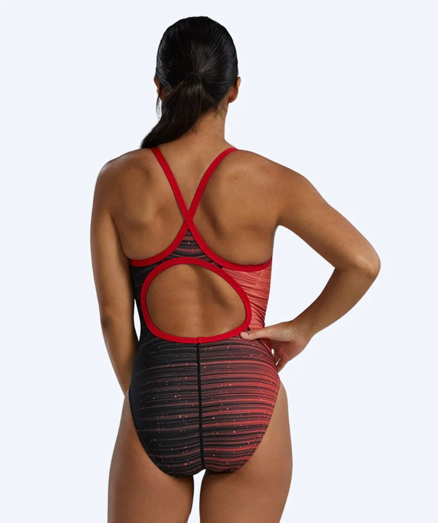 TYR swimsuit for women - Durafast Elite Speedwarp Diamondfit - Red/black - Image 5