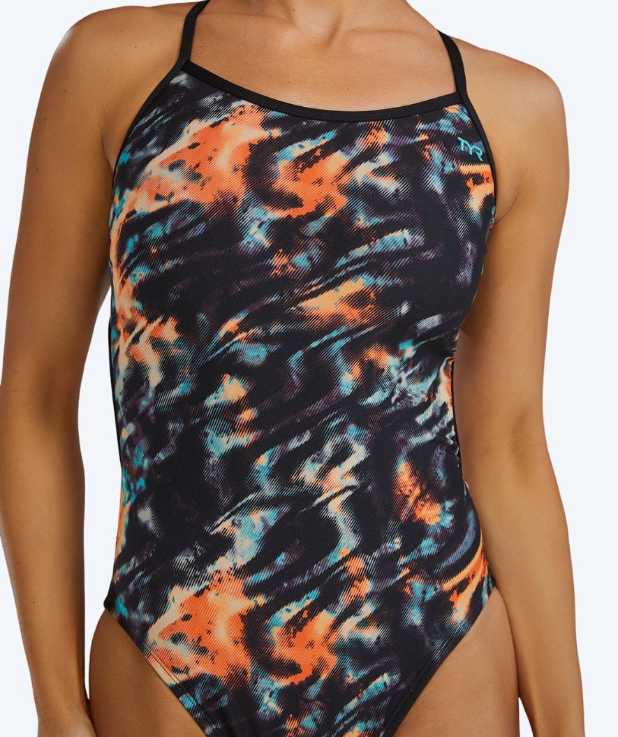 TYR swimsuit for women - Durafast Elite Trinityfit - Black/orange - Image 5