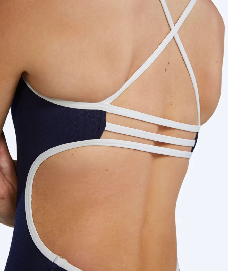 TYR swimsuit for women - Durafast Elite Trinityfit Hexa - Dark blue/white - Image 8