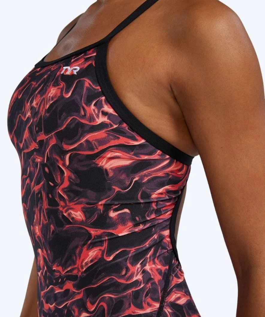 TYR swimsuit for women - Durafast Energia Diamondfit - Red/black - Image 7