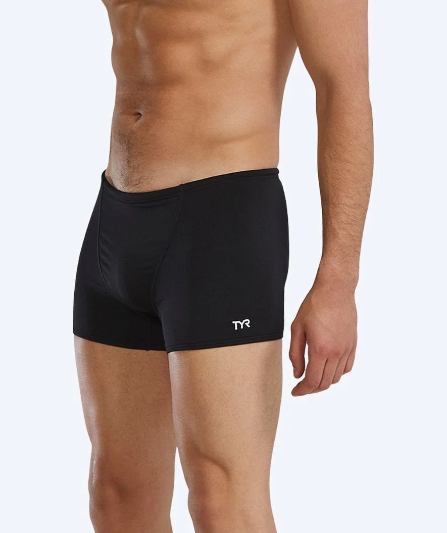 TYR aquashorts for men - Durafast Elite Solid - Black - Image 4
