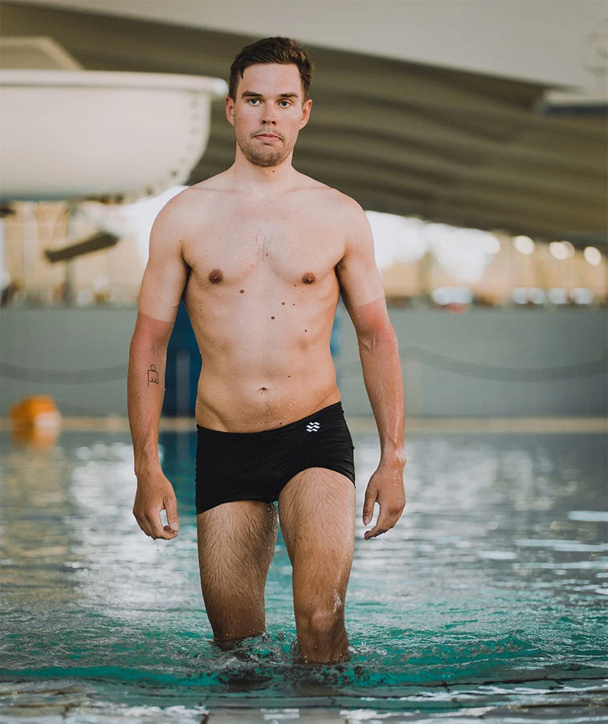 Watery aquashorts for men - Flaming Vegas Eco - Black - Image 9