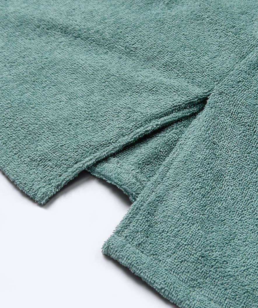 Watery bathing poncho for junior (6-15) - Cotton - Forrest Green - Image 11