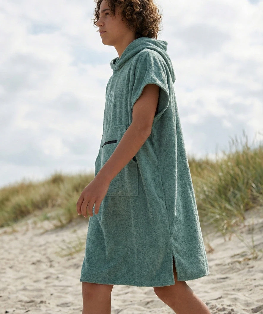 Watery bathing poncho for junior (6-15) - Cotton - Forrest Green - Image 4