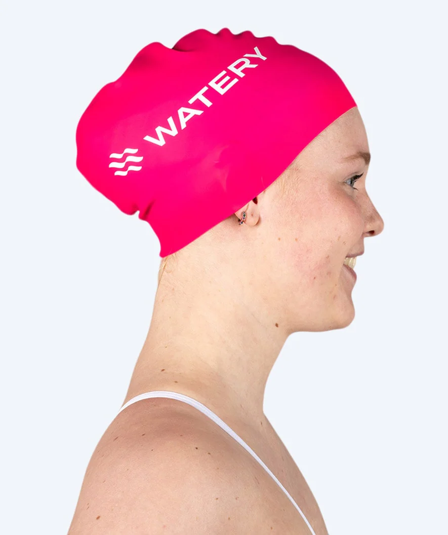 Watery swimming cap (from 10 years) - Signature - Pink - Image 3