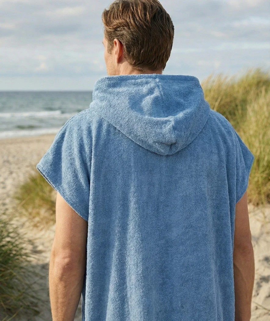 Watery bathing poncho for adults - Cotton - Atlantic Blue - Image 7