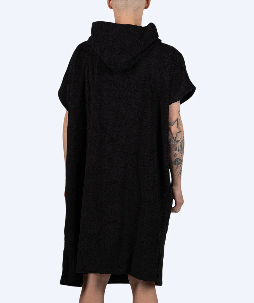 Watery bathing poncho for adults - Cotton - Black - Image 4