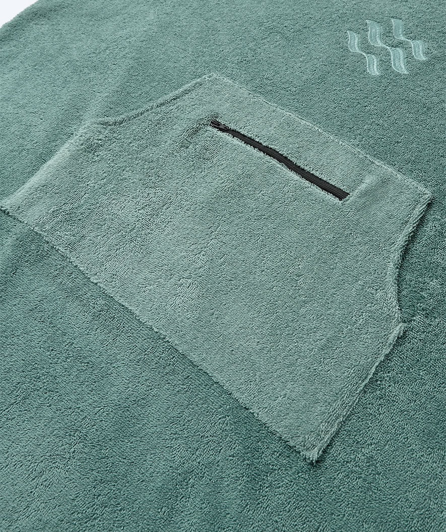 Watery bathing poncho for adults - Cotton - Forrest Green - Image 11