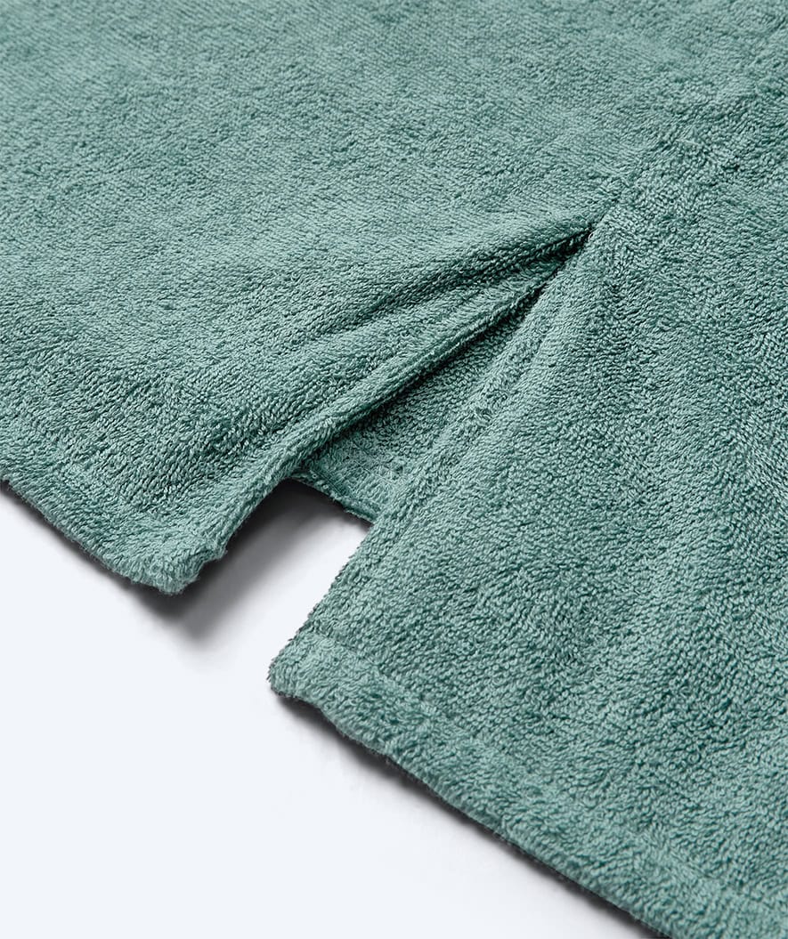 Watery bathing poncho for adults - Cotton - Forrest Green - Image 14