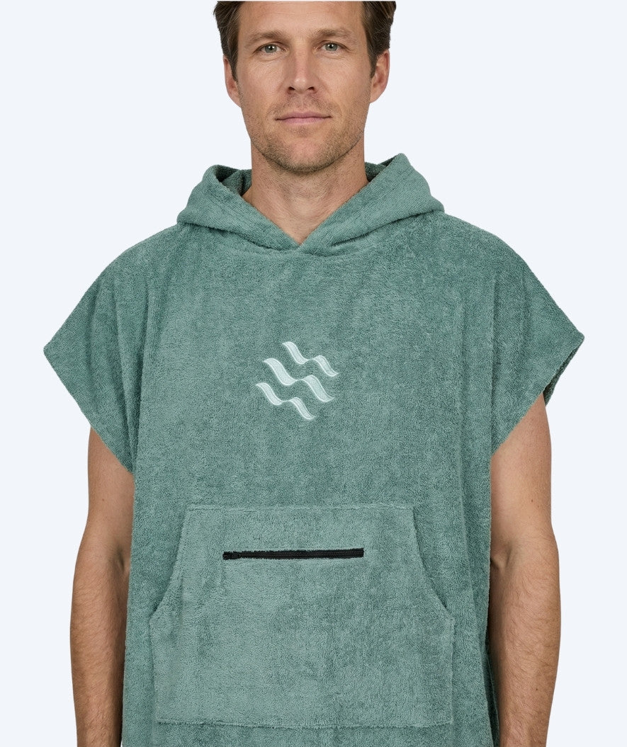 Watery bathing poncho for adults - Cotton - Forrest Green - Image 3