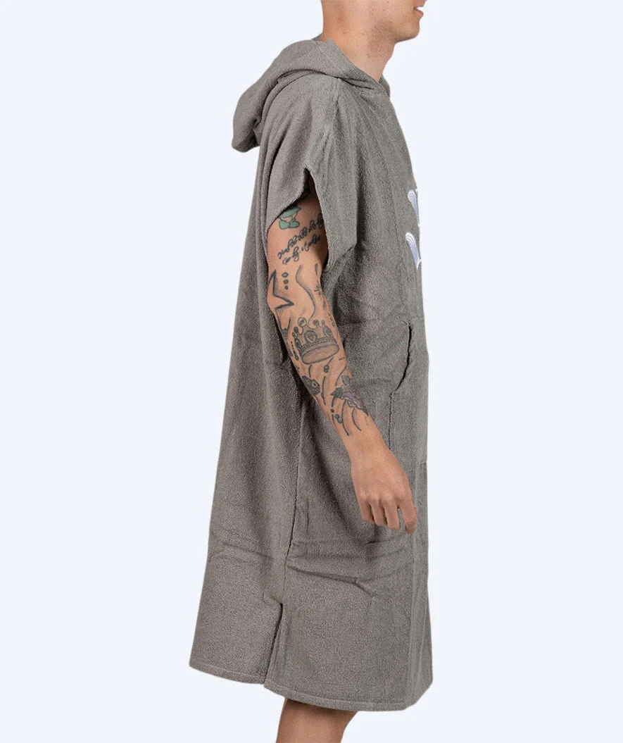 Watery bathing poncho for adults - Cotton - Grey - Image 11