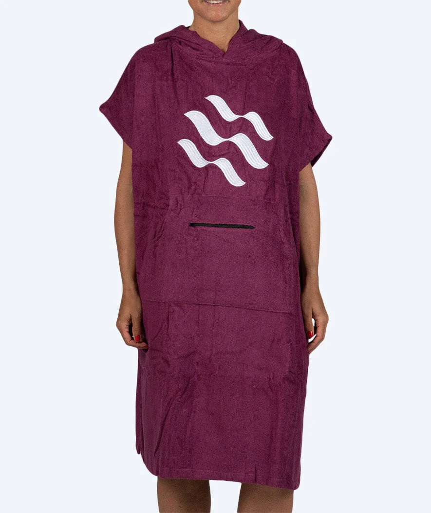 Watery bathing poncho for adults - Cotton - Purple - Image 2