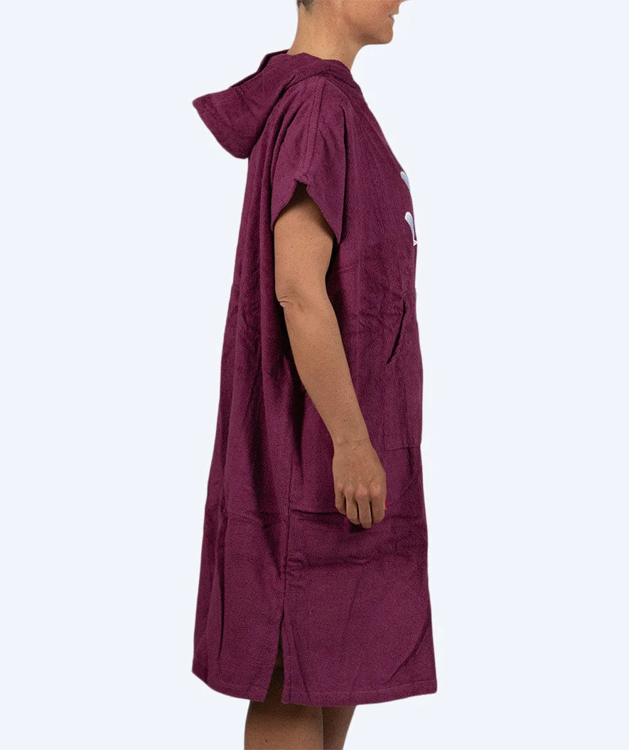 Watery bathing poncho for adults - Cotton - Purple - Image 3