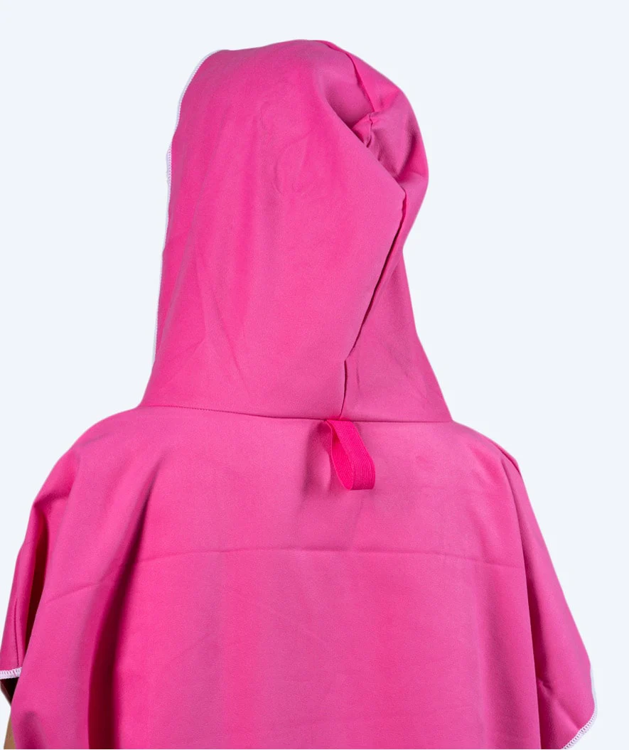 Watery bathing poncho for adults - Microfiber - Pink - Image 6