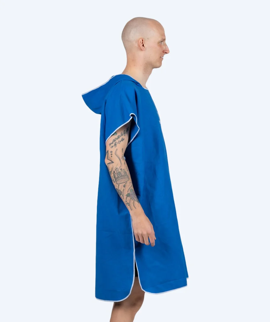 Watery bathing poncho for adults - Microfiber - Royal Blue - Image 2