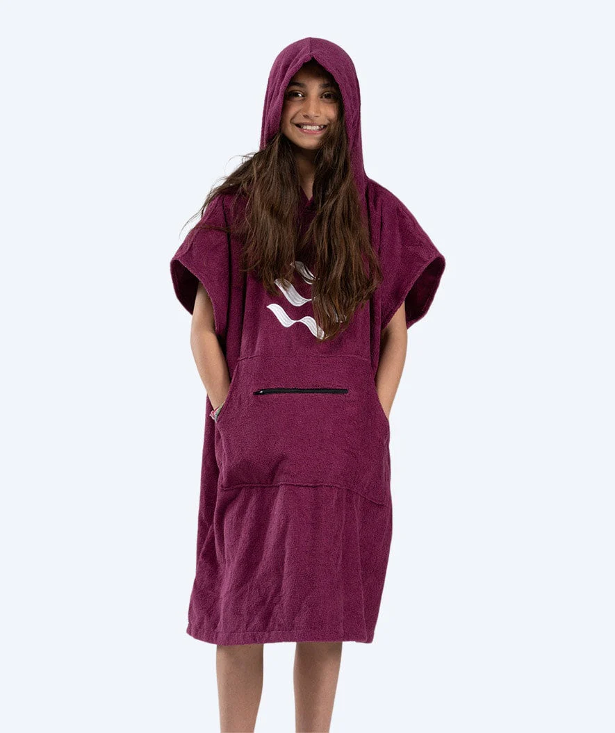 Watery bathing poncho for junior (6-15) - Cotton - Purple - Image 14