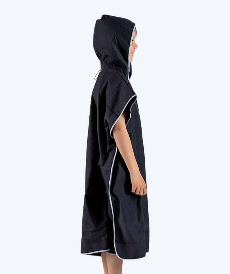 Watery bathing poncho for junior (6-15) - Microfiber - Black - Image 2