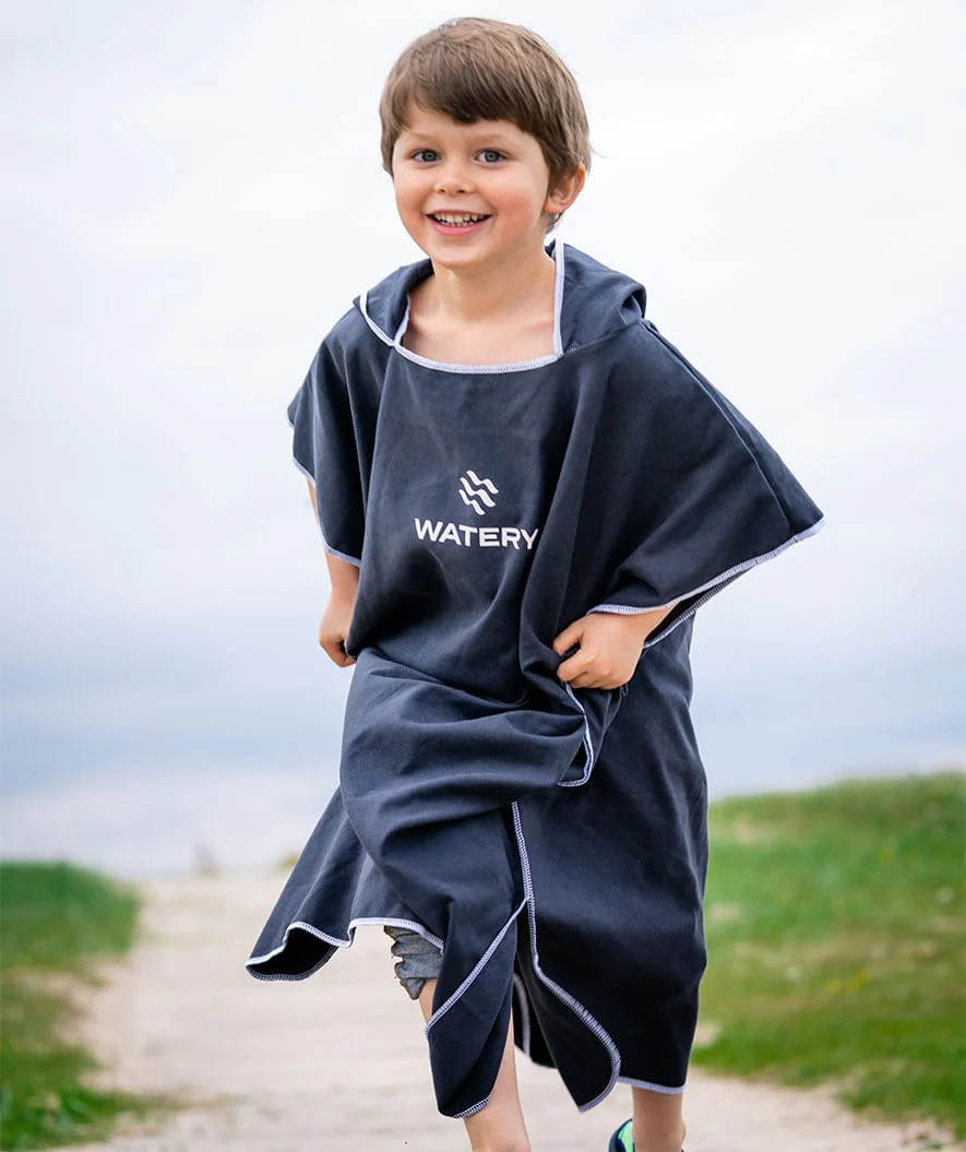 Watery bathing poncho for junior (6-15) - Microfiber - Pink - Image 18