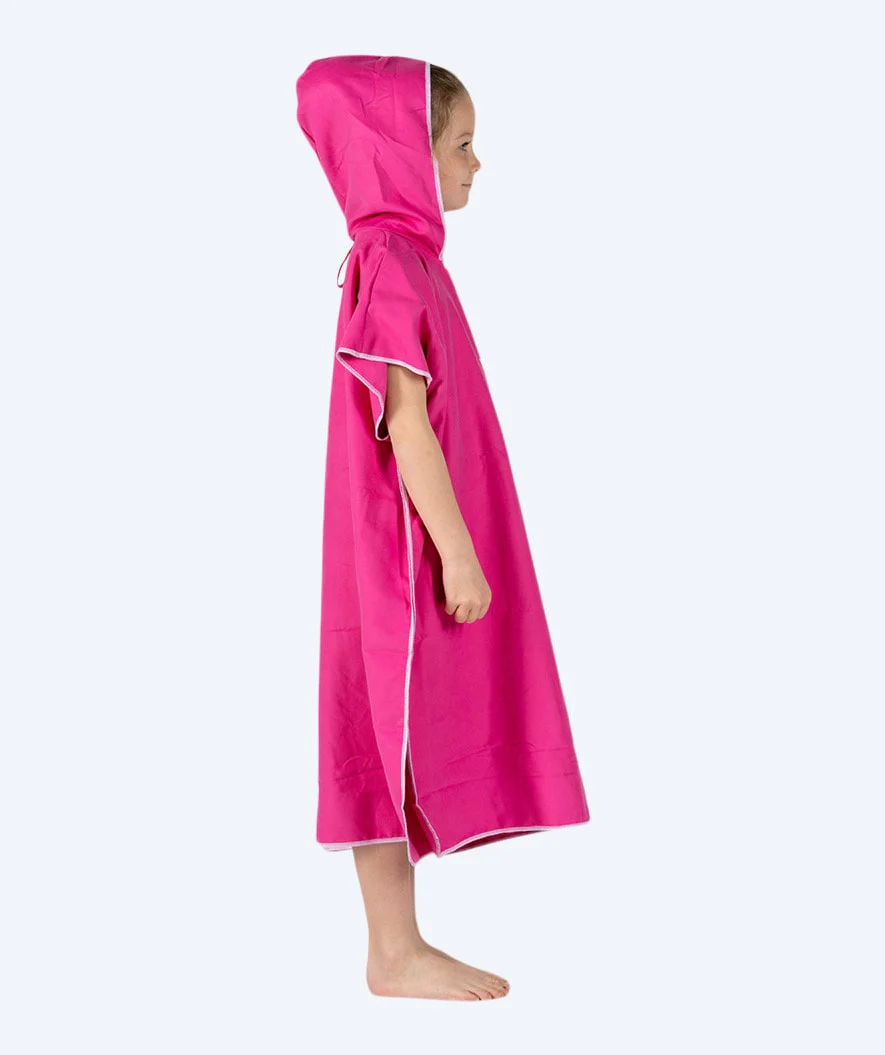 Watery bathing poncho for junior (6-15) - Microfiber - Pink - Image 4