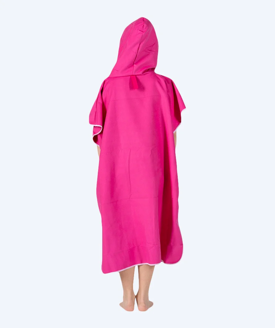 Watery bathing poncho for junior (6-15) - Microfiber - Pink - Image 5