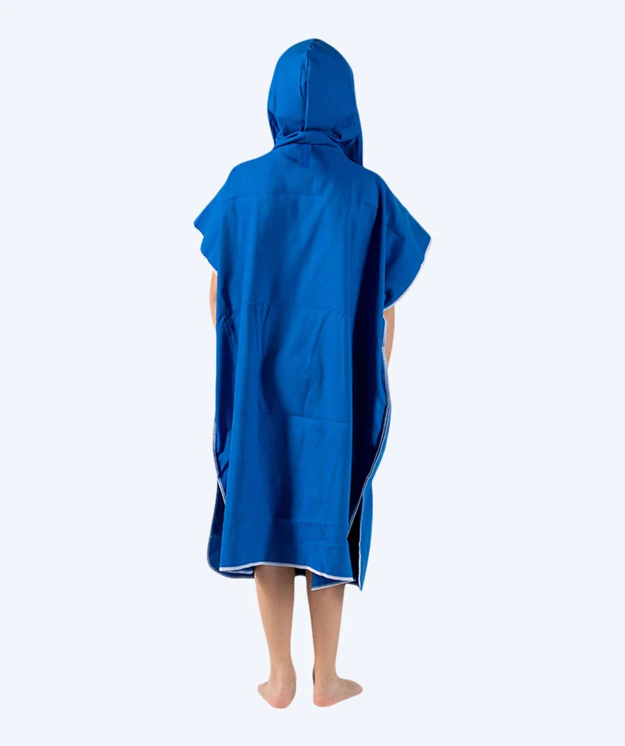 Watery bathing poncho for junior (6-15) - Microfiber - Royal Blue - Image 3