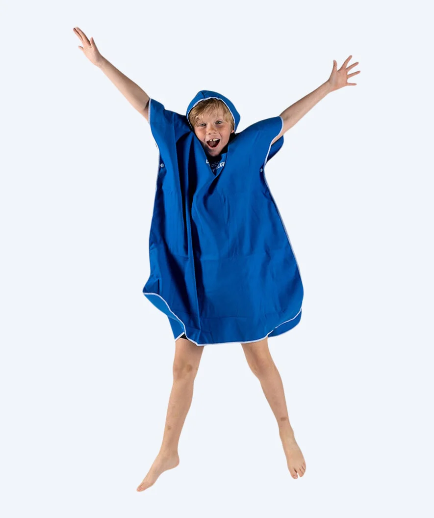 Watery bathing poncho for junior (6-15) - Microfiber - Royal Blue - Image 7