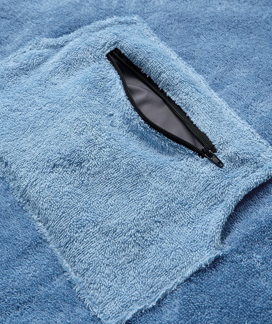 Watery bathing poncho for kids (1-6) - Cotton - Atlantic Blue - Image 11
