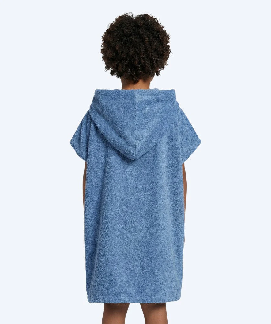 Watery bathing poncho for kids (1-6) - Cotton - Atlantic Blue - Image 2