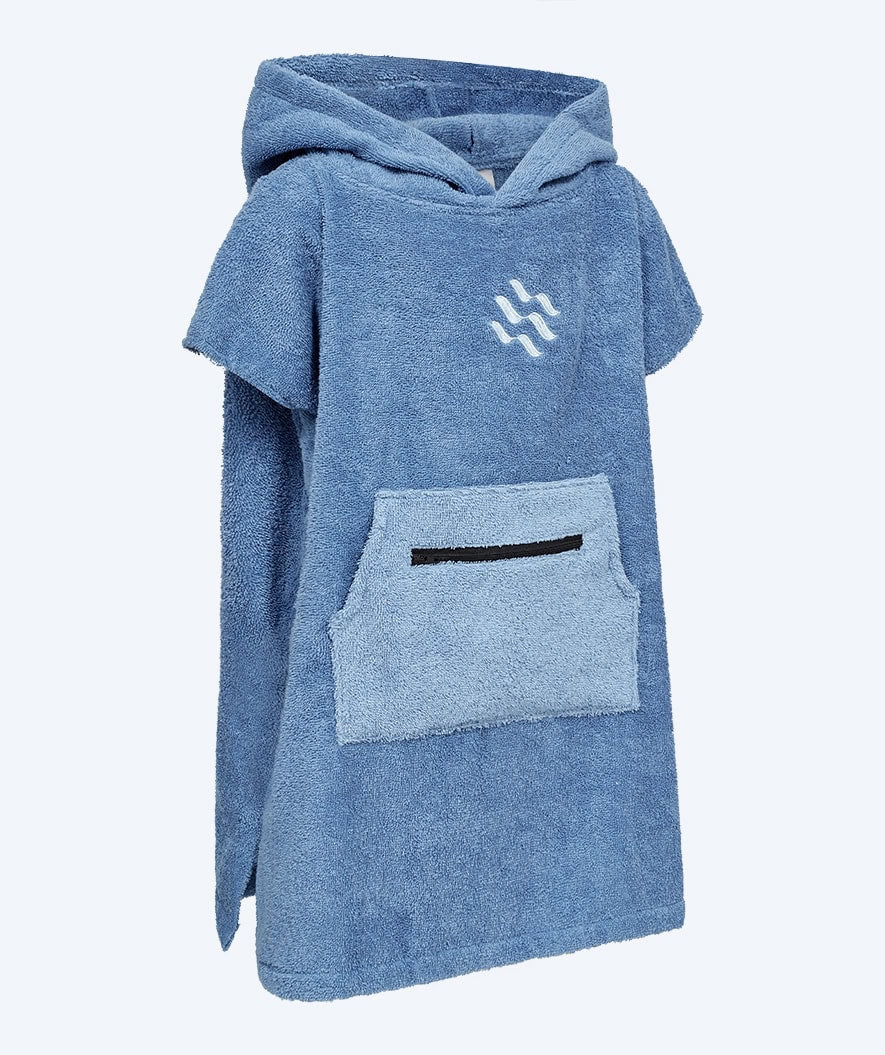 Watery bathing poncho for kids (1-6) - Cotton - Atlantic Blue - Image 6