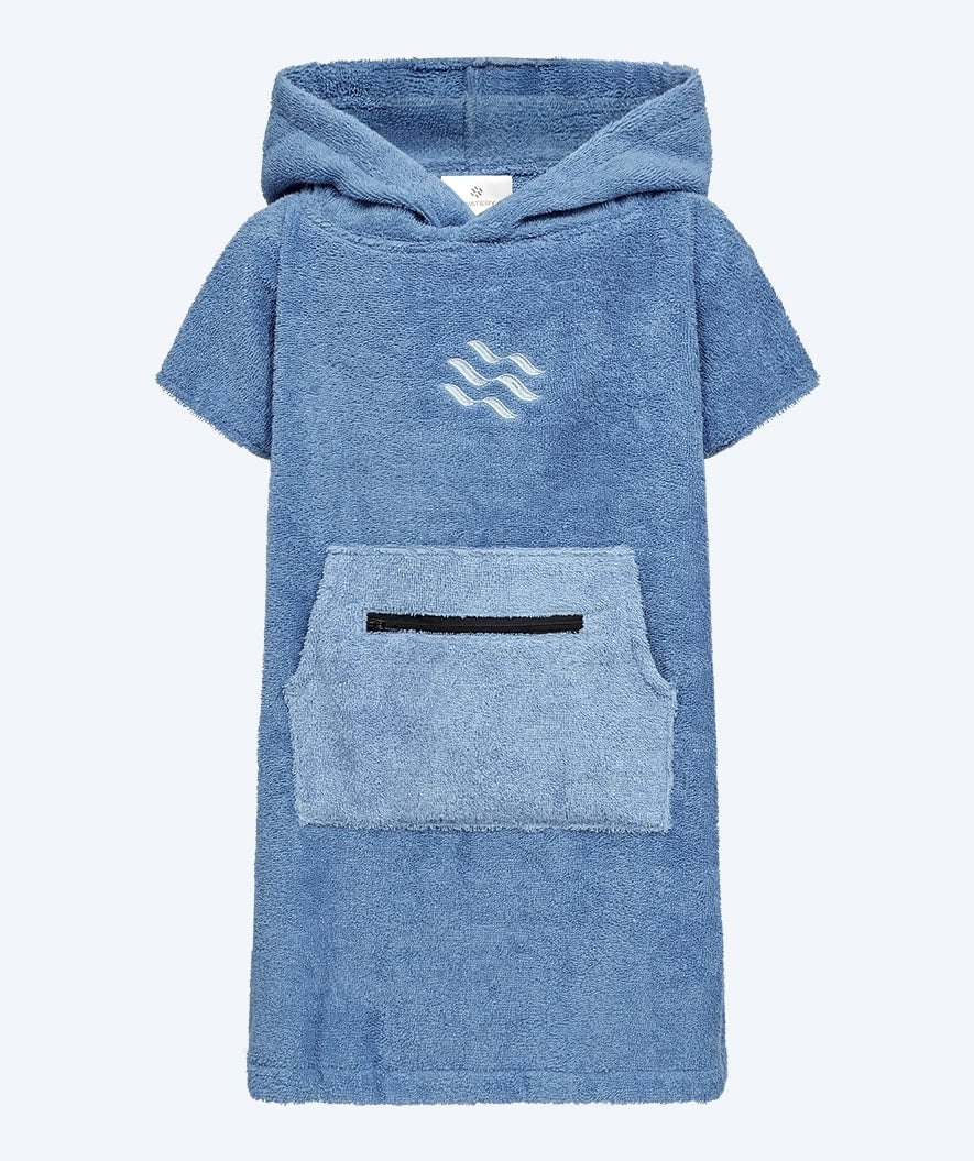 Watery bathing poncho for kids (1-6) - Cotton - Atlantic Blue - Image 8