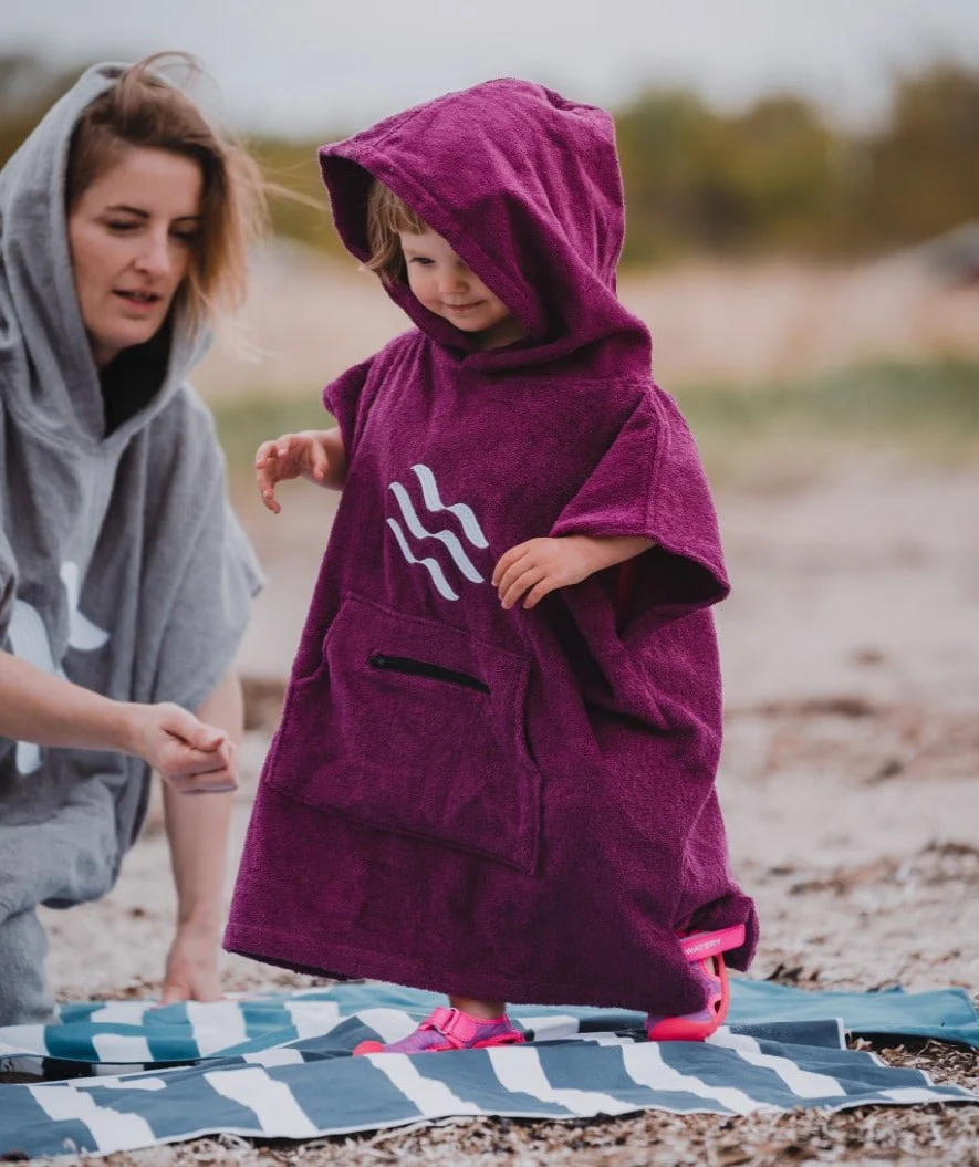 Watery bathing poncho for kids (1-6) - Cotton - Black - Image 10
