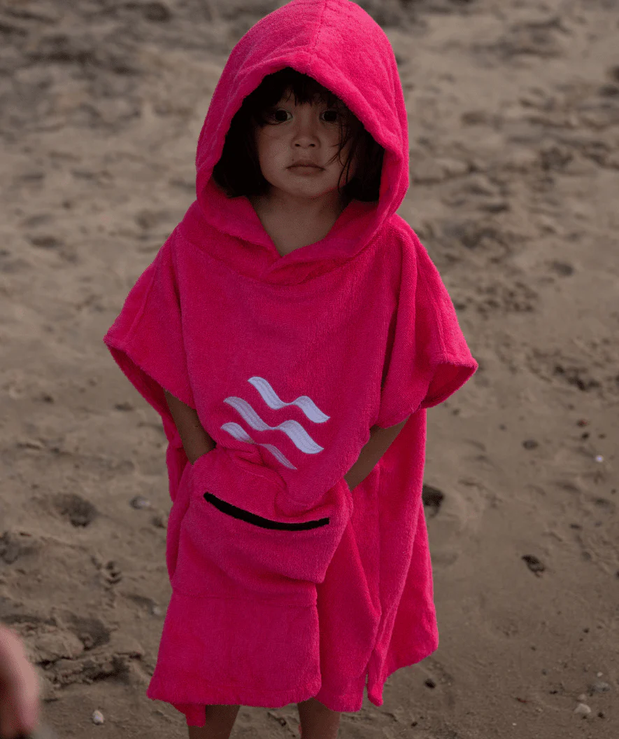 Watery bathing poncho for kids (1-6) - Cotton - Black - Image 6