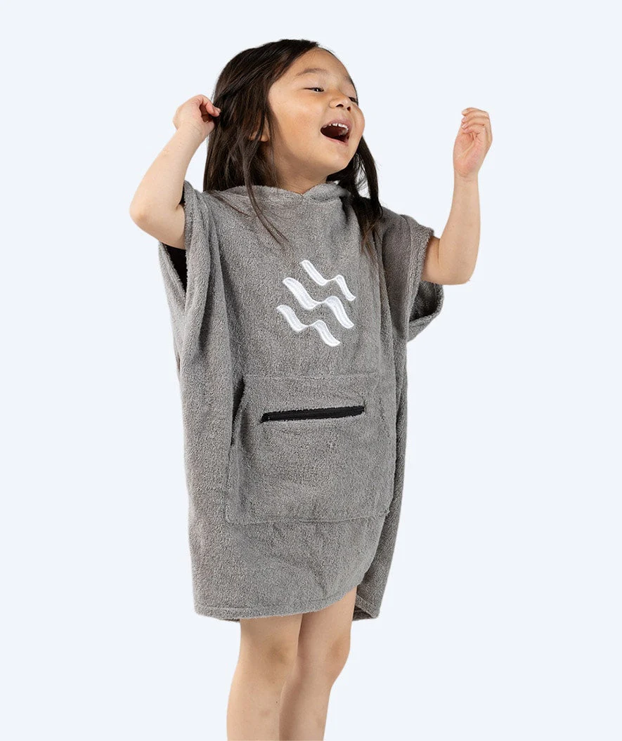 Watery bathing poncho for kids (1-6) - Cotton - Grey - Image 3