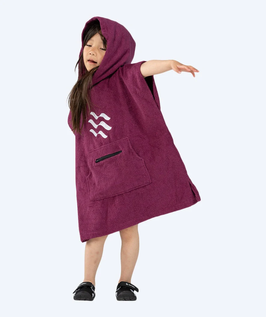 Watery bathing poncho for kids (1-6) - Cotton - Purple - Image 10