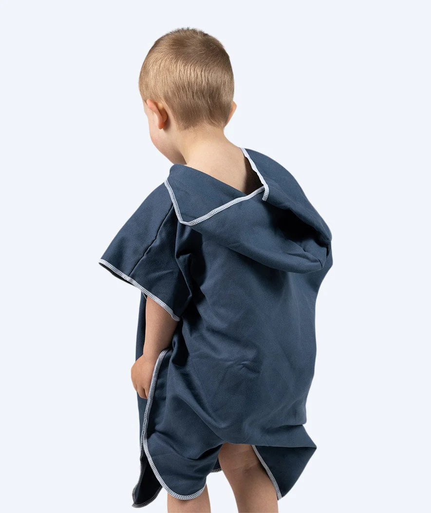 Watery bathing poncho for kids (1-6) - Microfiber - Dark blue - Image 3