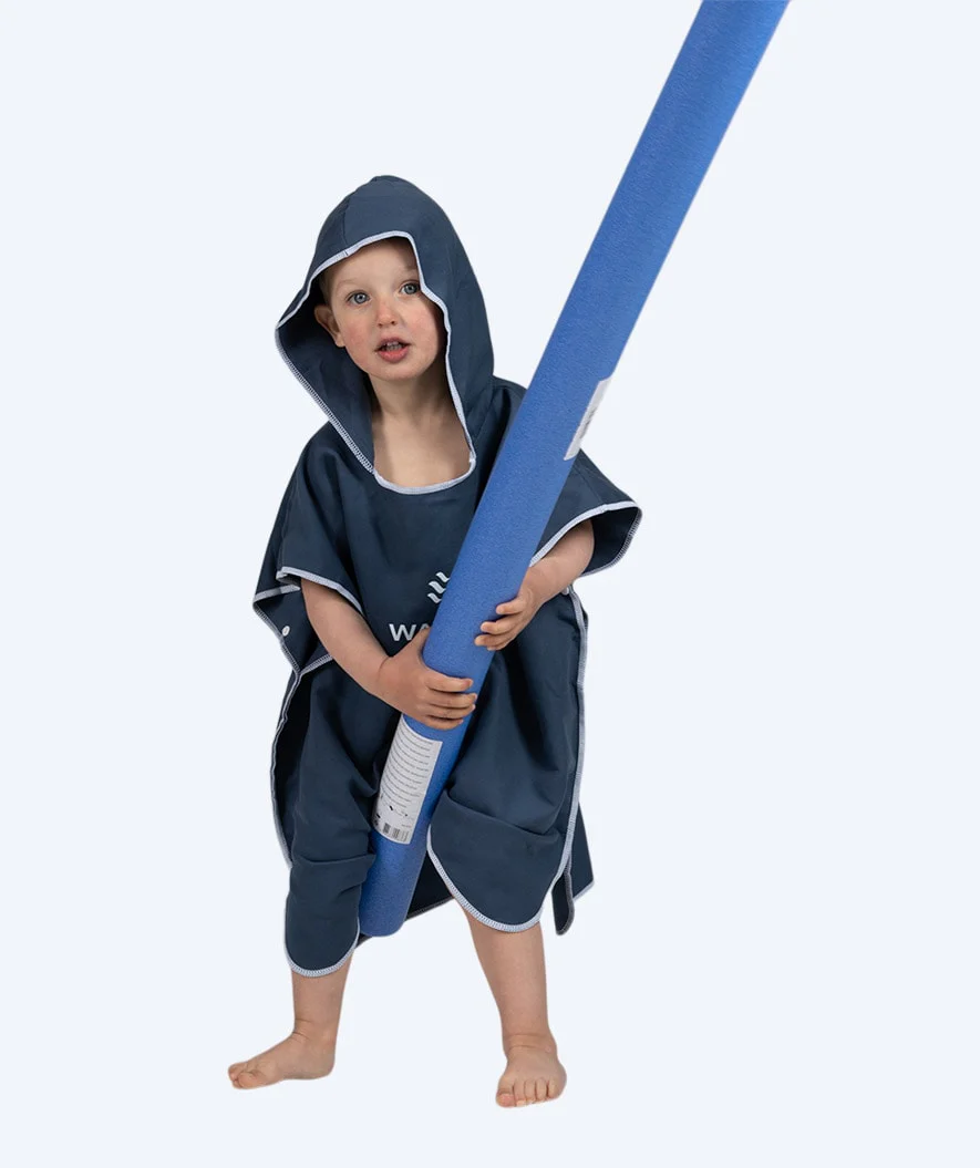 Watery bathing poncho for kids (1-6) - Microfiber - Dark blue - Image 6