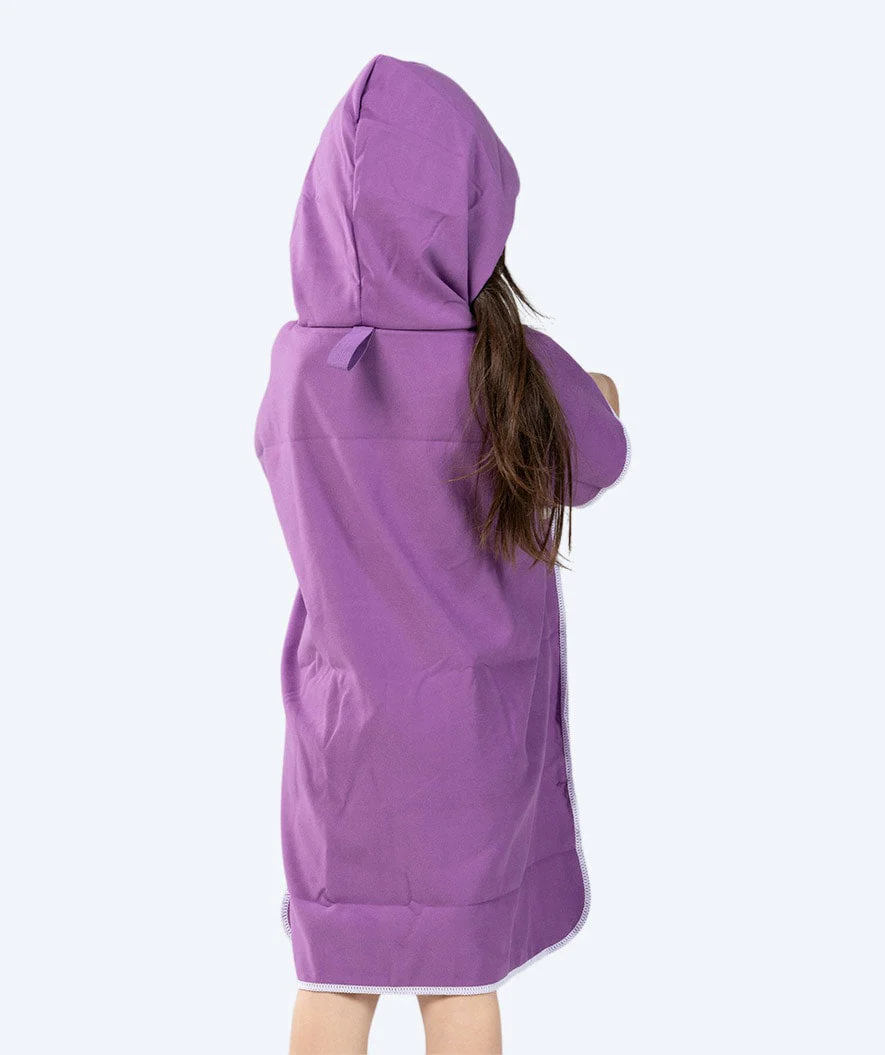 Watery bathing poncho for kids (1-6) - Microfiber - Purple - Image 3