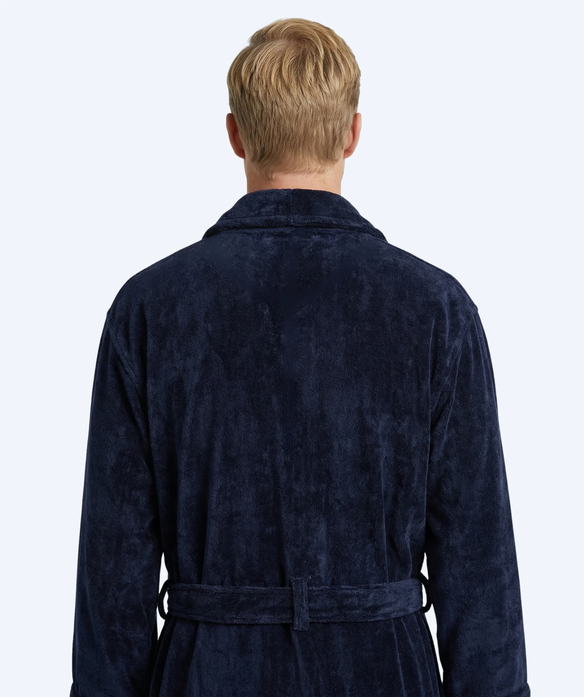 Watery bathrobe for men - Mariana - Navy blue - Image 2