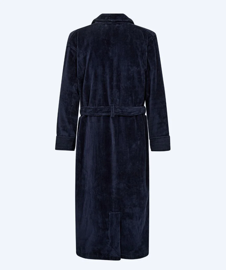 Watery bathrobe for men - Mariana - Navy blue - Image 8