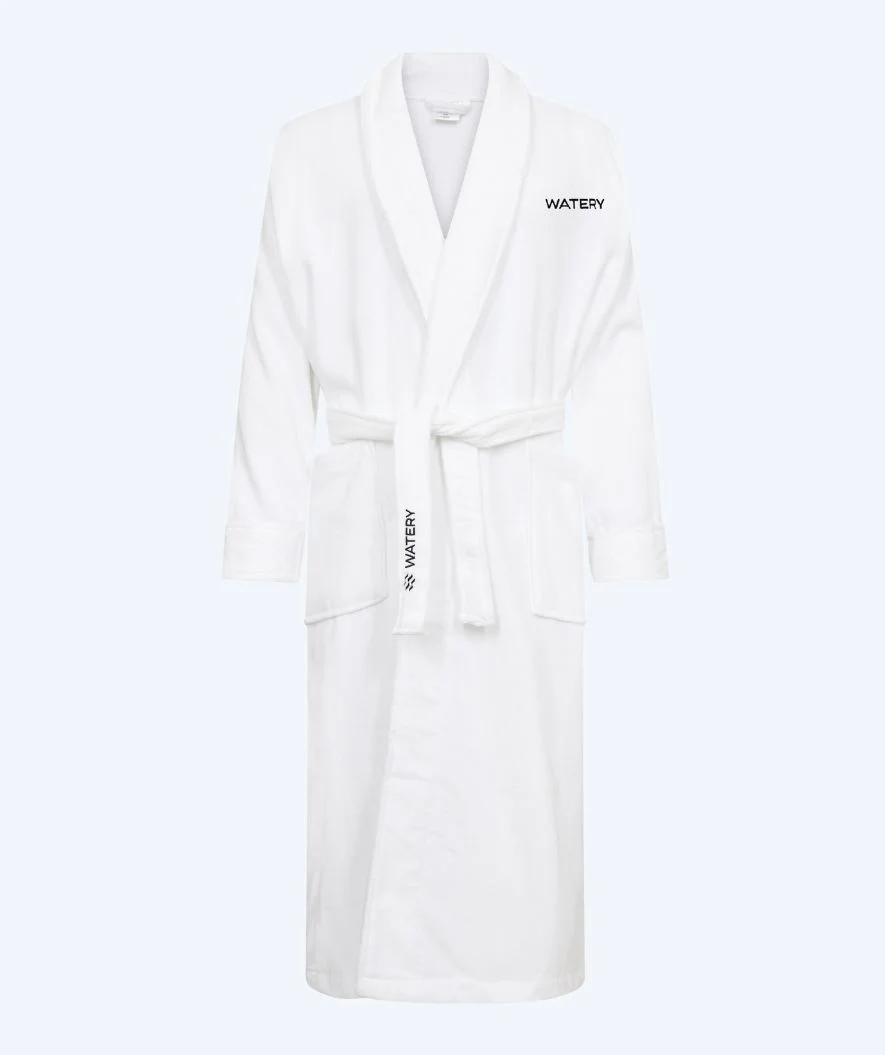 Watery bathrobe for men - Mariana - White - Image 6
