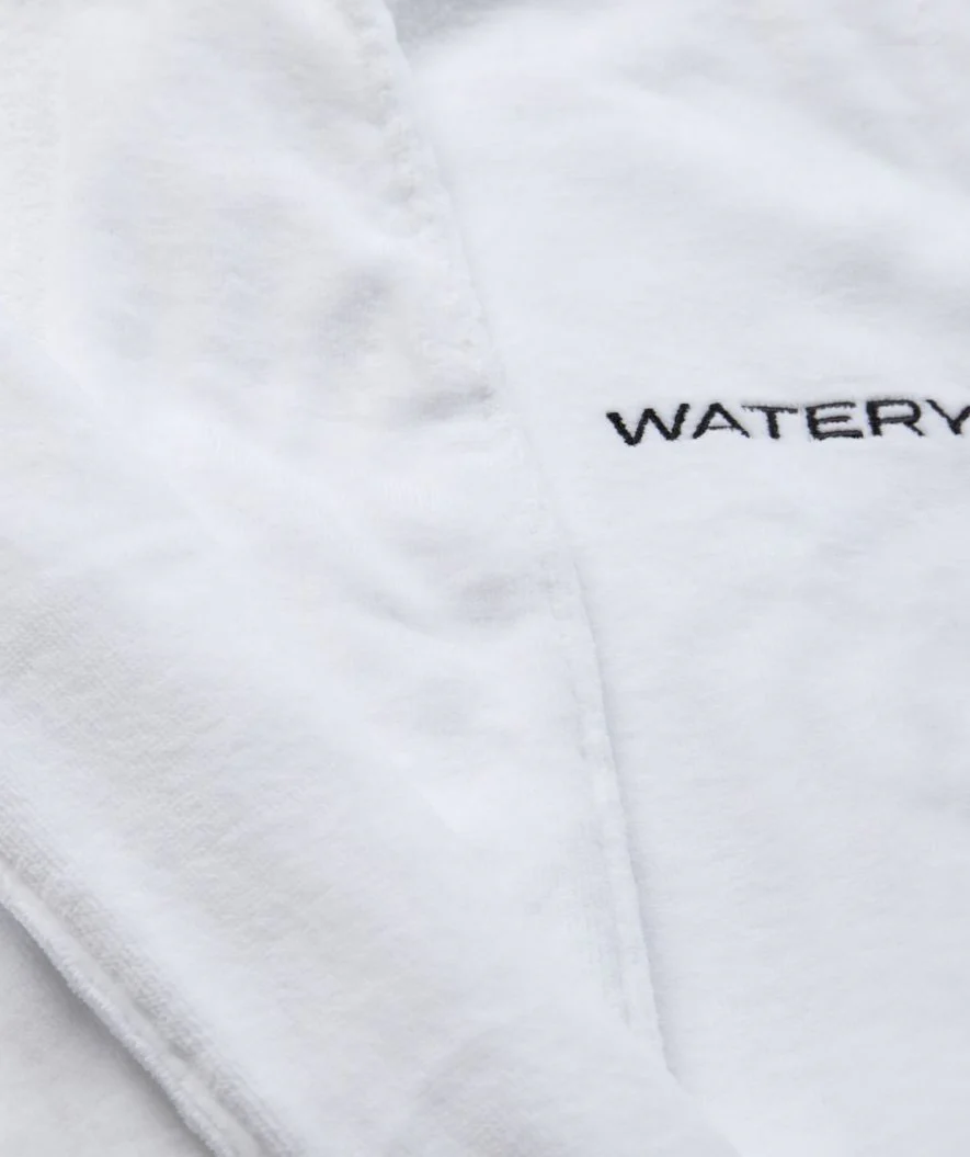 Watery bathrobe for men - Mariana - White - Image 8