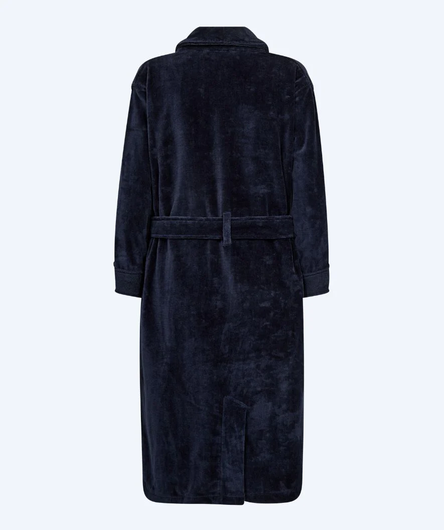 Watery bathrobe for ladies - Mariana - Navy blue - Image 8